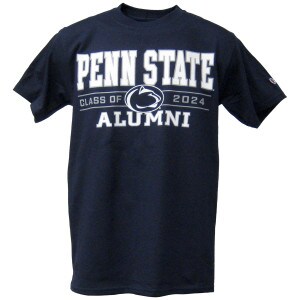 navy short sleeve t-shirt with Penn State Alumni Class of 2024